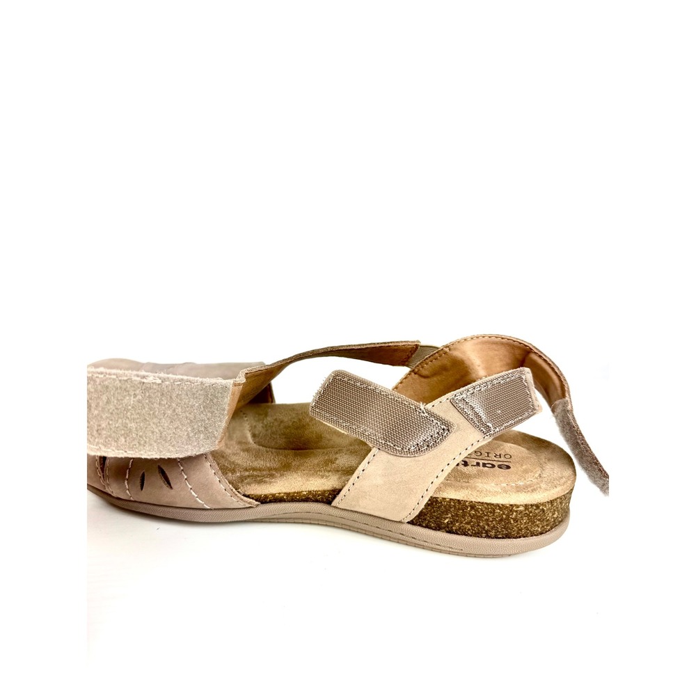 Earth Origins Etbirdine Womens 11M Beige Leather Comfort Sandals Fishermen Shoes - Picture 3 of 8
